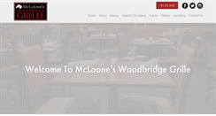 Desktop Screenshot of mclooneswoodbridgegrille.com